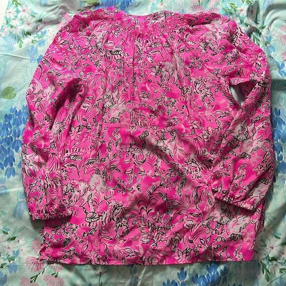 Lilly Pulitzer Elsa Top in ‘Plumeria Pink Purposefully Pink’ - Picture 7 of 10